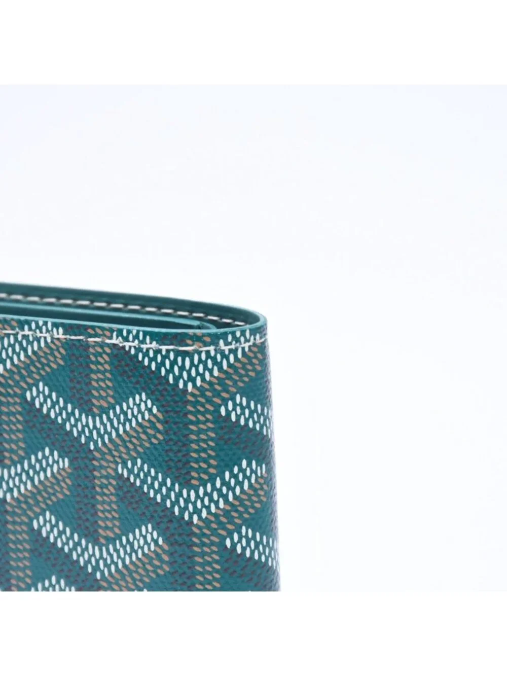 Goyard Victoire Wallet Leather Green